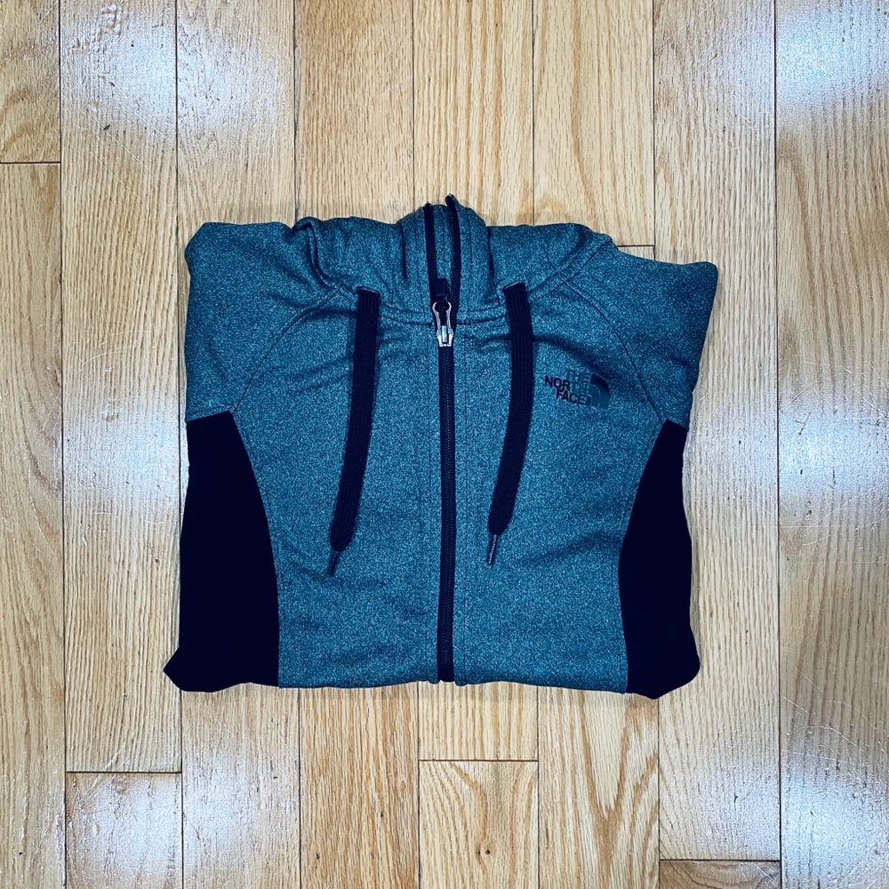 The North Face zip up hoodie.